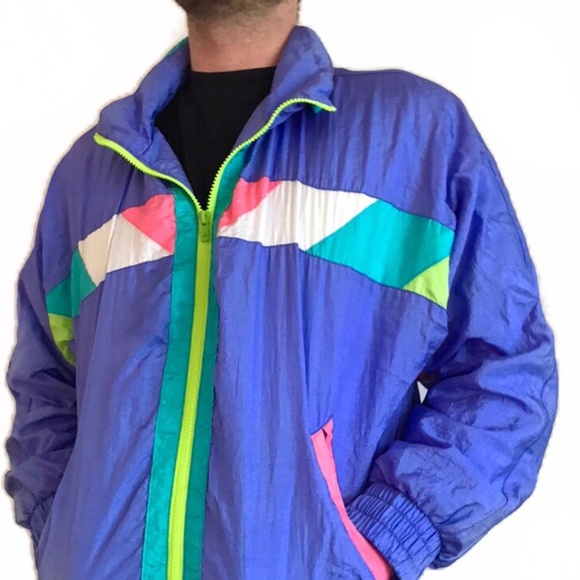 neon jacket 80s